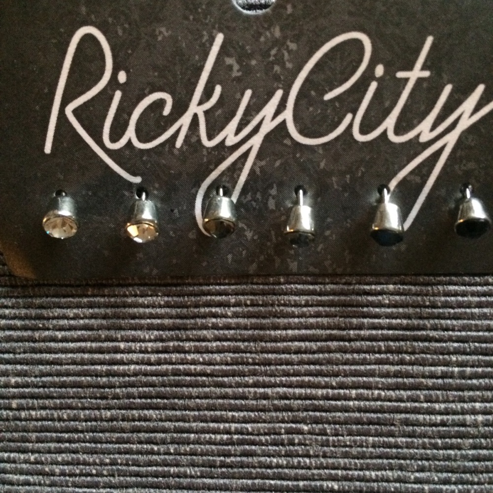 Ricky’s stud earrings bling